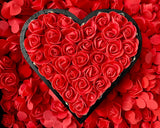 Valentine's Gift for her, Valentine's Day decor, Rose Filled Heart