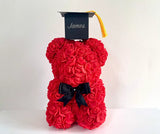 Graduation Rose Bear, Flower Bear, Graduation Gifts