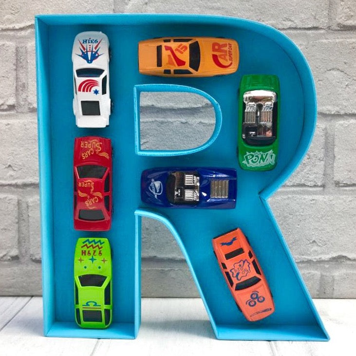 Car lover gift, Gift for boy racer, Present for Nephew, Toy car bedroo