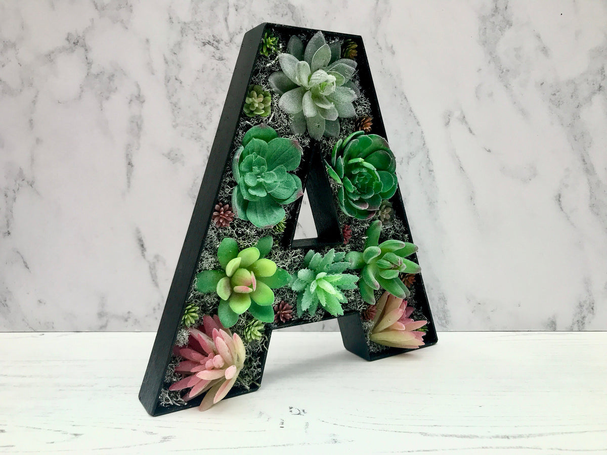 succulent letter planter Succulent Gift – Love Letters by Analisa