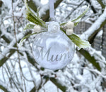 Mum Christmas Decoration, Mum Christmas Tree Bauble