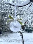 Mum Christmas Decoration, Mum Christmas Tree Bauble