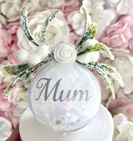 Mum Christmas Decoration, Mum Christmas Tree Bauble