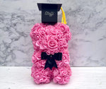 Graduation Rose Bear, Flower Bear, Graduation Gifts