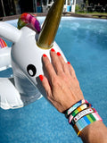 Tila bracelet, Tile Bracelets, Enamel Bracelet, Stacking Bracelets, Love Bracelet, Gift for her
