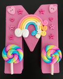 Lollipops and rainbows, Girls room decor, Girl's bedroom decor, Gift for little girl