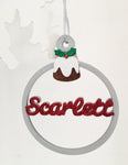 Personalised Christmas Tree Decoration, Christmas Name Decoration