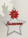 Personalised Christmas Star, Personalised Tree Ornament