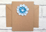 Floral thank you card, Flower greeting card, Birthday card for her