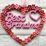 Grandma gift, Grandma decor, Best Grandma, Heart decor, Best Grandma gift, Hanging ornament, Gift for Granny