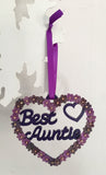 Aunt gift, Auntie decor, Best Aunt, Heart decor, Best Aunt gift, Auntie decoration, Hanging ornament, Gift for Aunt