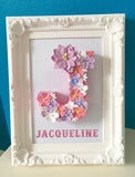 Bridal shower gift, White, pink and lilac decoration, Personalised gift for her