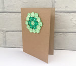 Floral thank you card, Flower greeting card, Birthday card for her