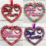 Aunt gift, Auntie decor, Best Aunt, Heart decor, Best Aunt gift, Auntie decoration, Hanging ornament, Gift for Aunt