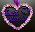 Aunt gift, Auntie decor, Best Aunt, Heart decor, Best Aunt gift, Auntie decoration, Hanging ornament, Gift for Aunt