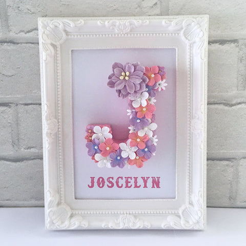 Bridal shower gift, White, pink and lilac decoration, Personalised gift for her