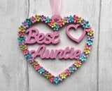 Aunt gift, Auntie decor, Best Aunt, Heart decor, Best Aunt gift, Auntie decoration, Hanging ornament, Gift for Aunt