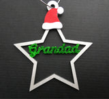 Personalised Christmas Star, Personalised Tree Ornament