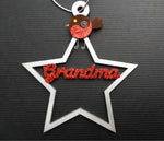 Personalised Christmas Star, Personalised Tree Ornament