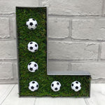 Gift for football fan, Astroturf bedroom decor, Football themed present, Grass and footballs, Football gift for son