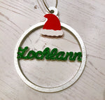 Personalised Christmas Tree Decoration, Christmas Name Decoration