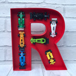 Personalised car gift for him, Racing car wall decoration, Toy car bedroom decor