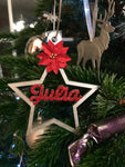 Personalised Christmas Star, Personalised Tree Ornament