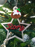 Personalised Christmas Star, Personalised Tree Ornament