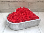 Valentine's Gift for her, Valentine's Day decor, Rose Filled Heart