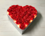 Valentine's Gift for her, Valentine's Day decor, Rose Filled Heart