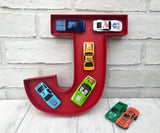 Personalised car gift for him, Racing car wall decoration, Toy car bedroom decor