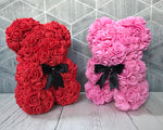 Valentine's gift for her, Red Rose Flower Bear