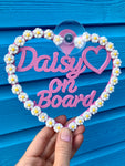 Baby on board sign, Personalised car sign, Child on board sign, Personalised name sign