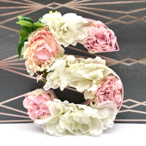 Freestanding Floral Letter