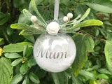 Mum Christmas Decoration, Mum Christmas Tree Bauble