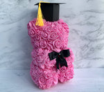 Graduation Rose Bear, Flower Bear, Graduation Gifts