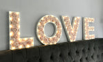 Floral love letters, LOVE decoration, LOVE sign, Large flower letters