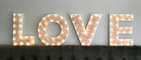 Floral love letters, LOVE decoration, LOVE sign, Large flower letters