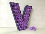 Purple Floral Letter