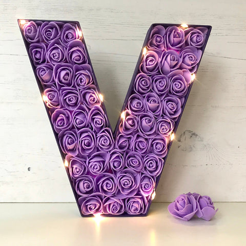 Purple Floral Letter