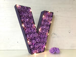 Purple Floral Letter